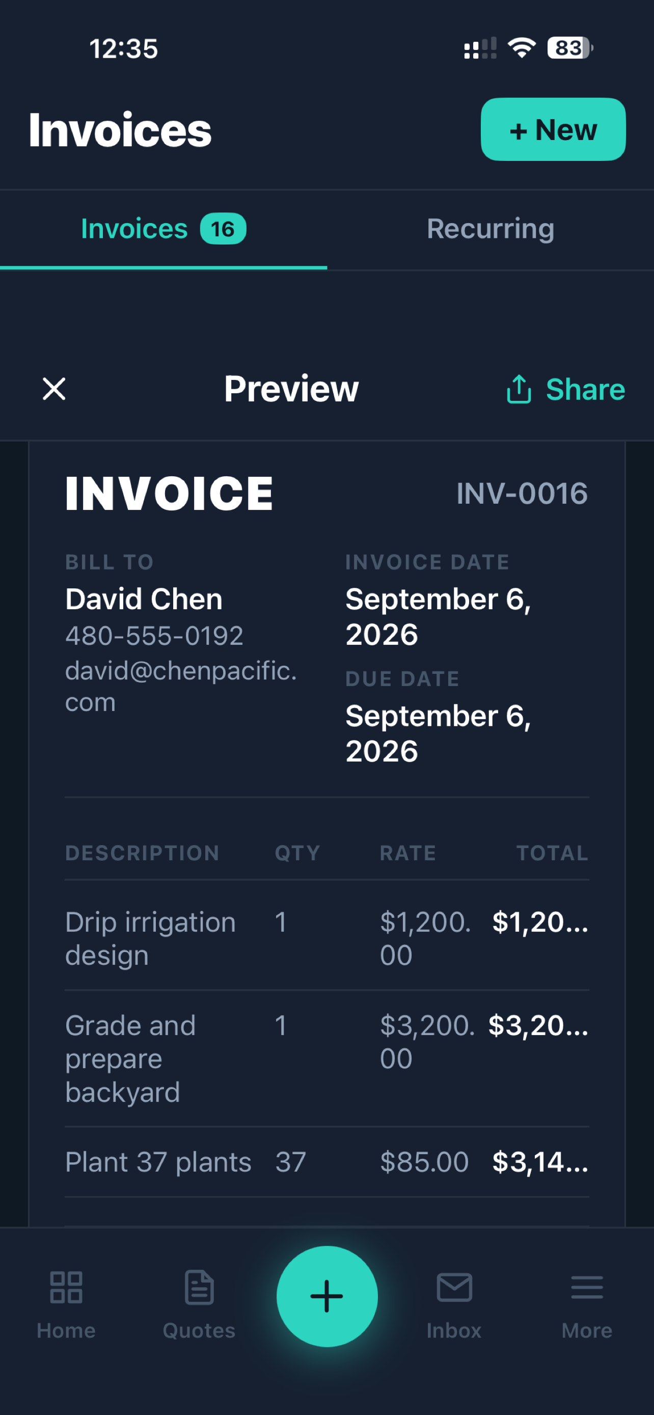 BuildBillRX screen 2